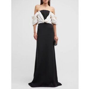 Hellessy Lea Off Shoulder Draped Jacket Gown